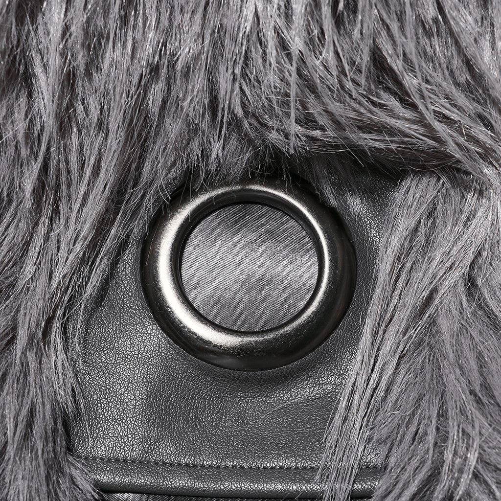 Untrimmed faux fur coat - Image 5
