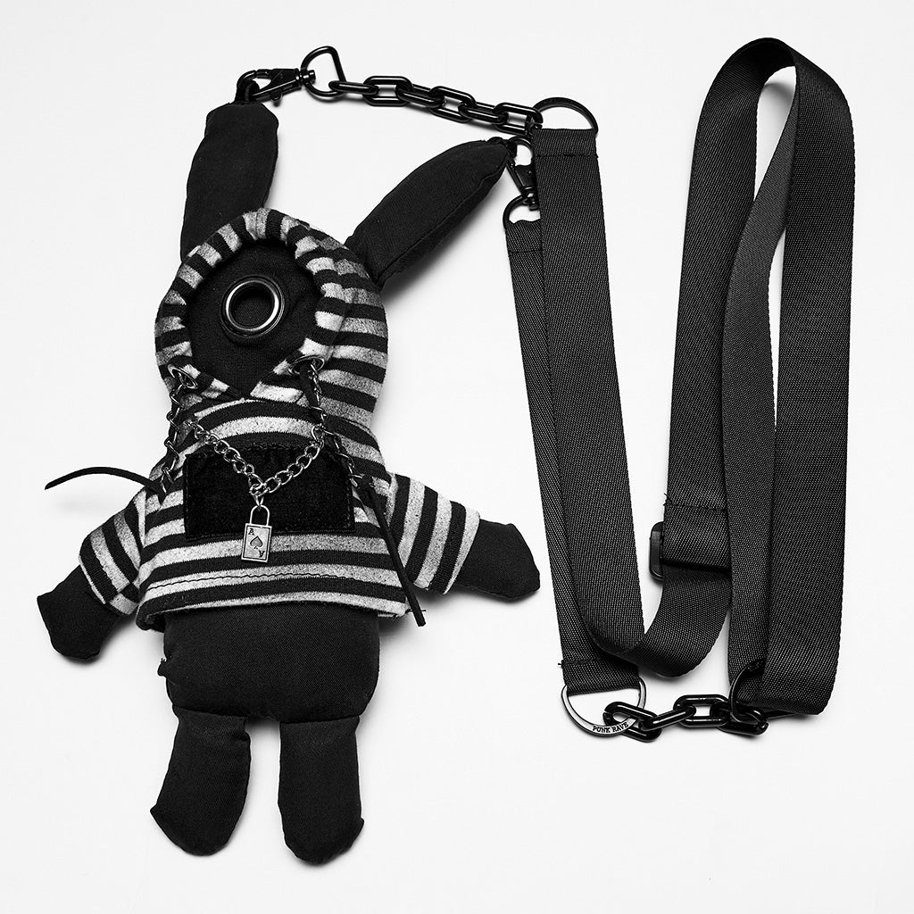Velvet clown hat backpack doll Medium-length coat - Image 6