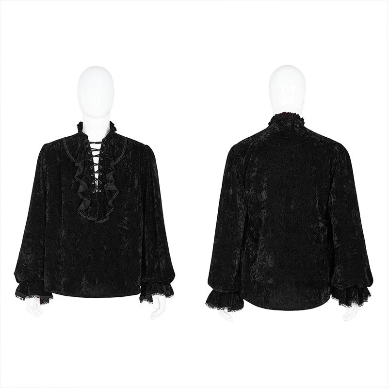 Velvet gothic shirt - Image 4