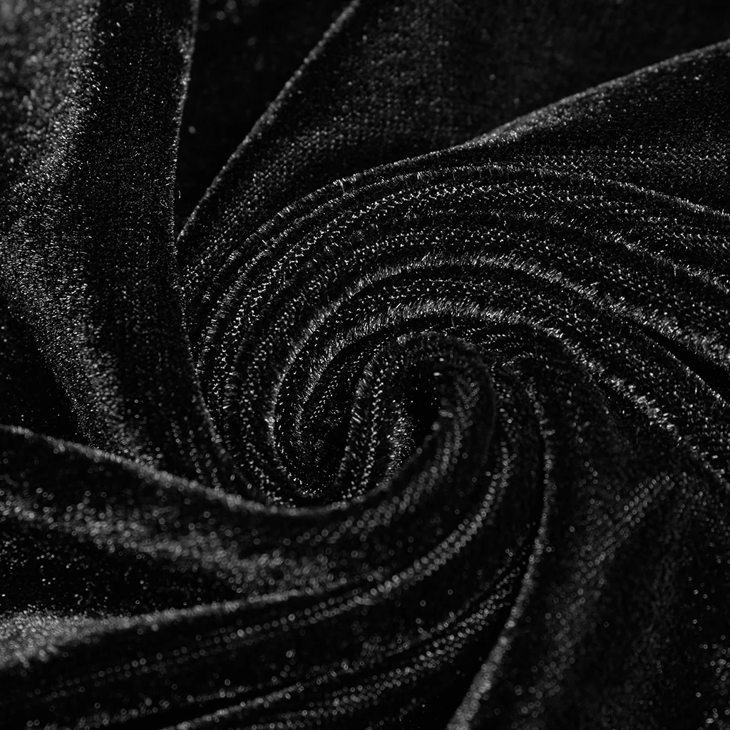 Velvet Japanese Embroidery Dress - Image 7