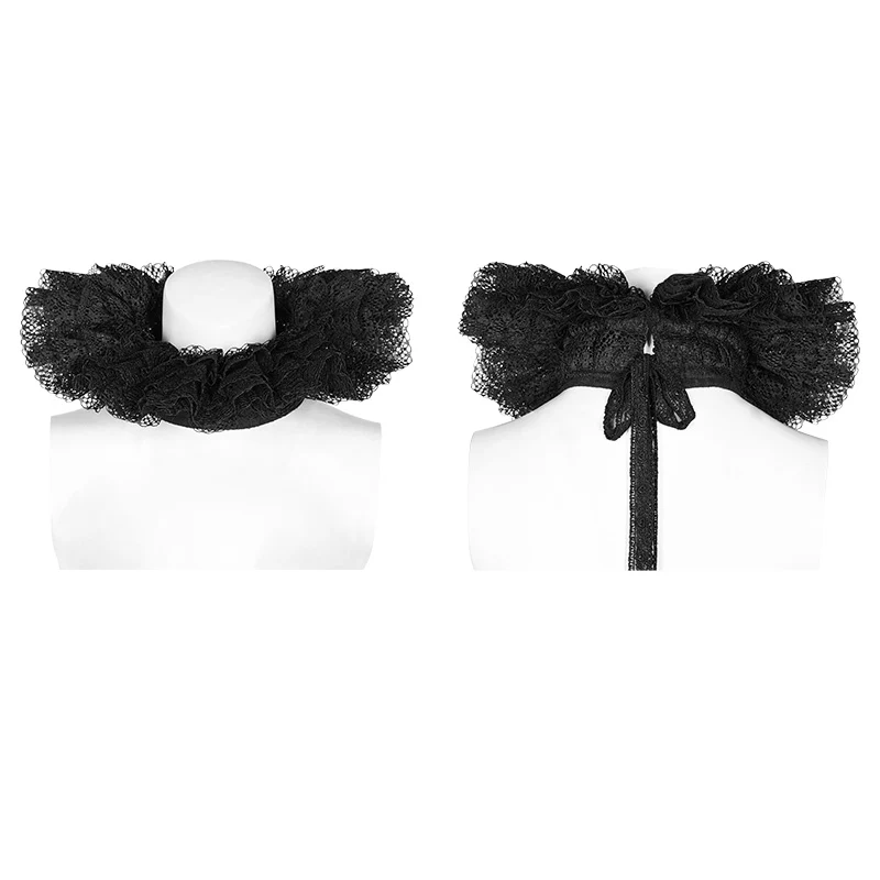 Victoria Ruffle Lace Decoration Collar - Image 4