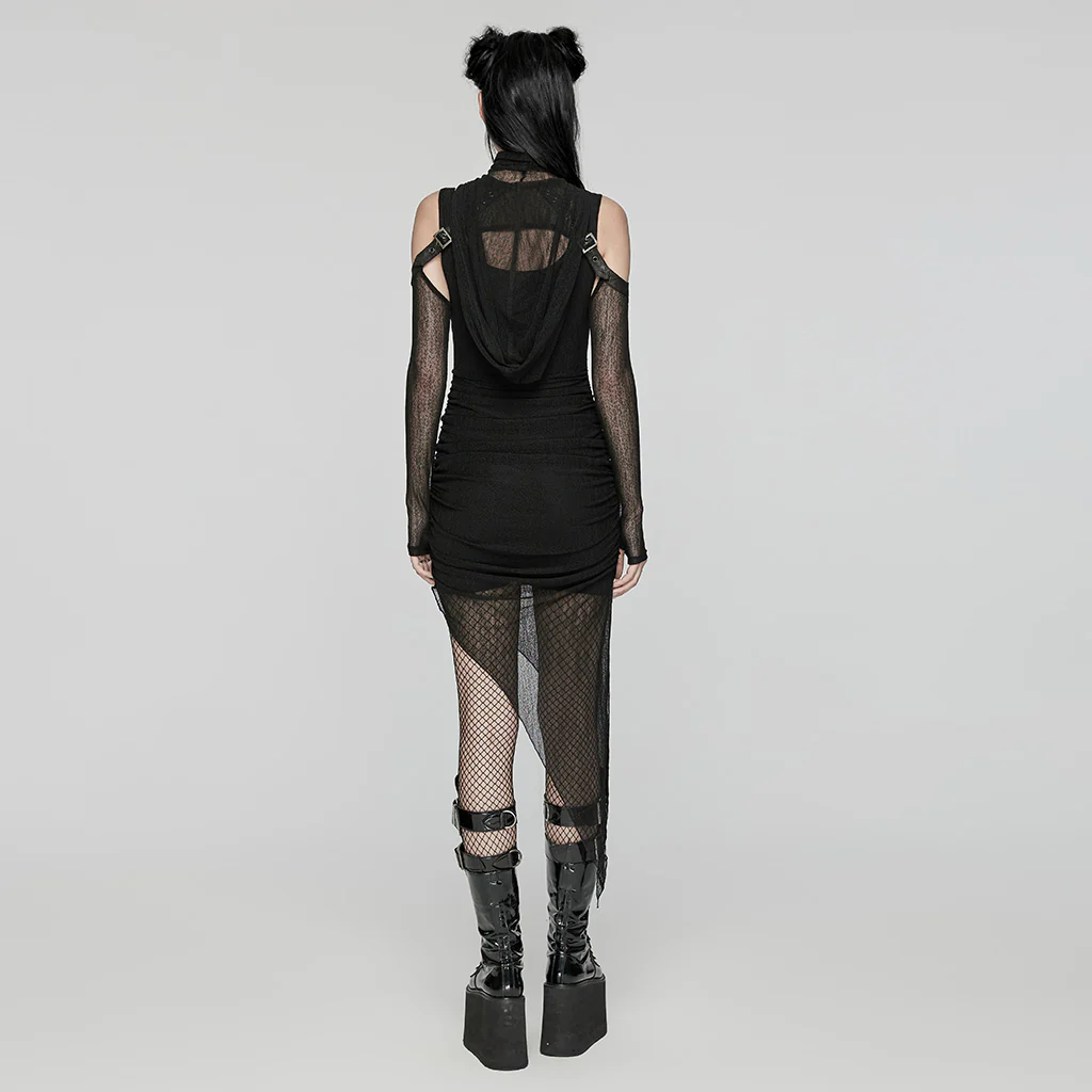 Wasteland hooded two-piece mesh dress - Image 4