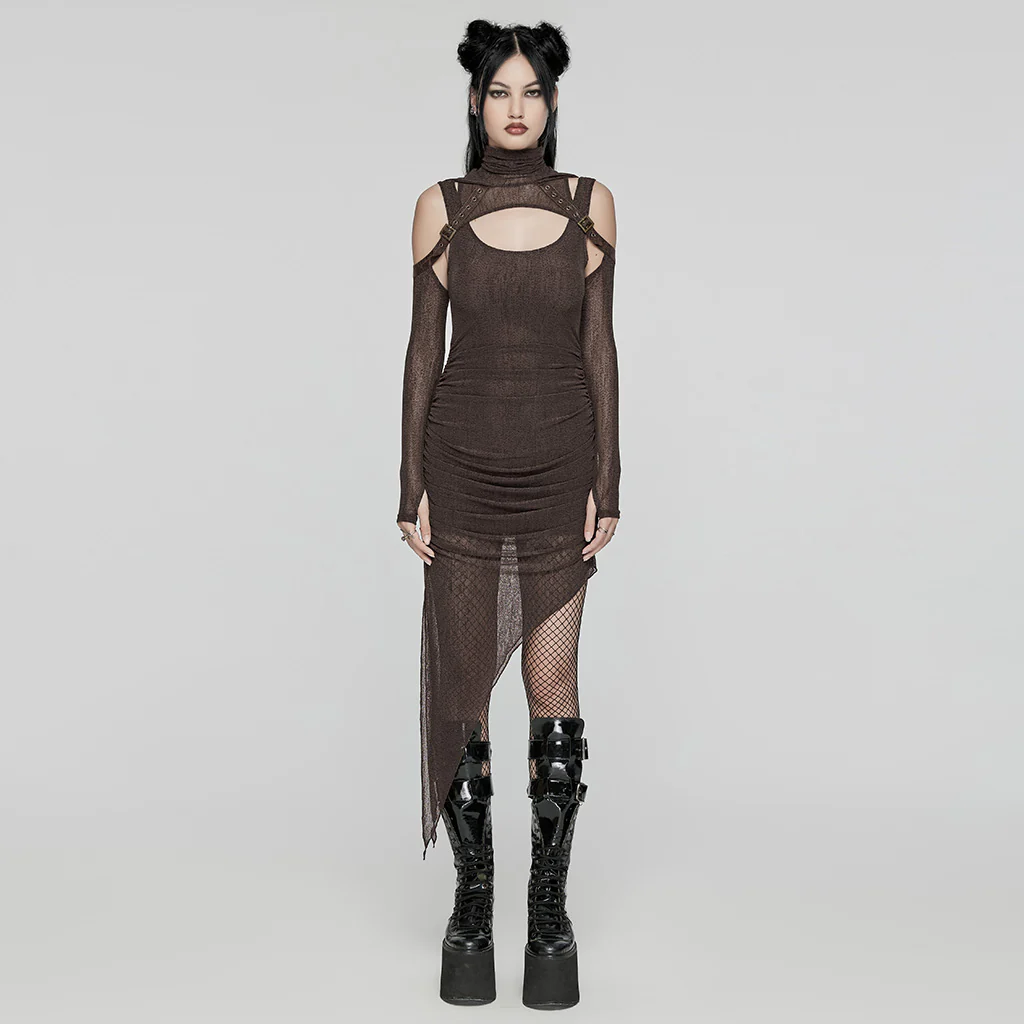 Wasteland hooded two-piece mesh dress - Image 8