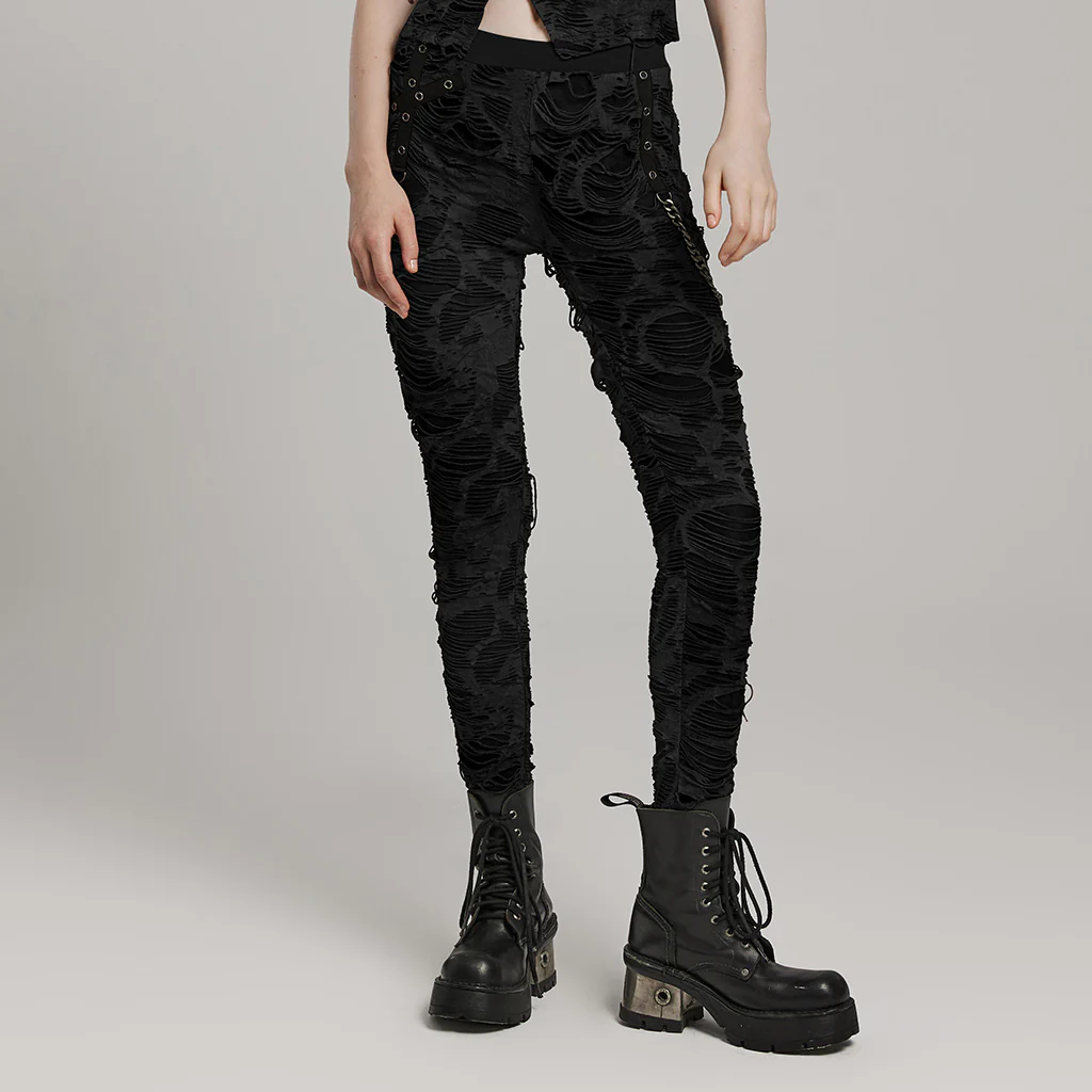 Wasteland tie-dyed  punk trousers - Image 12