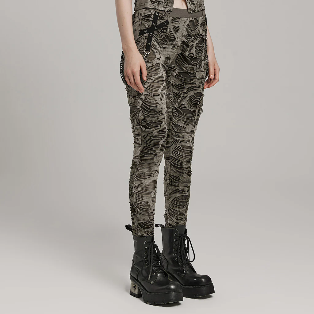 Wasteland tie-dyed  punk trousers - Image 3