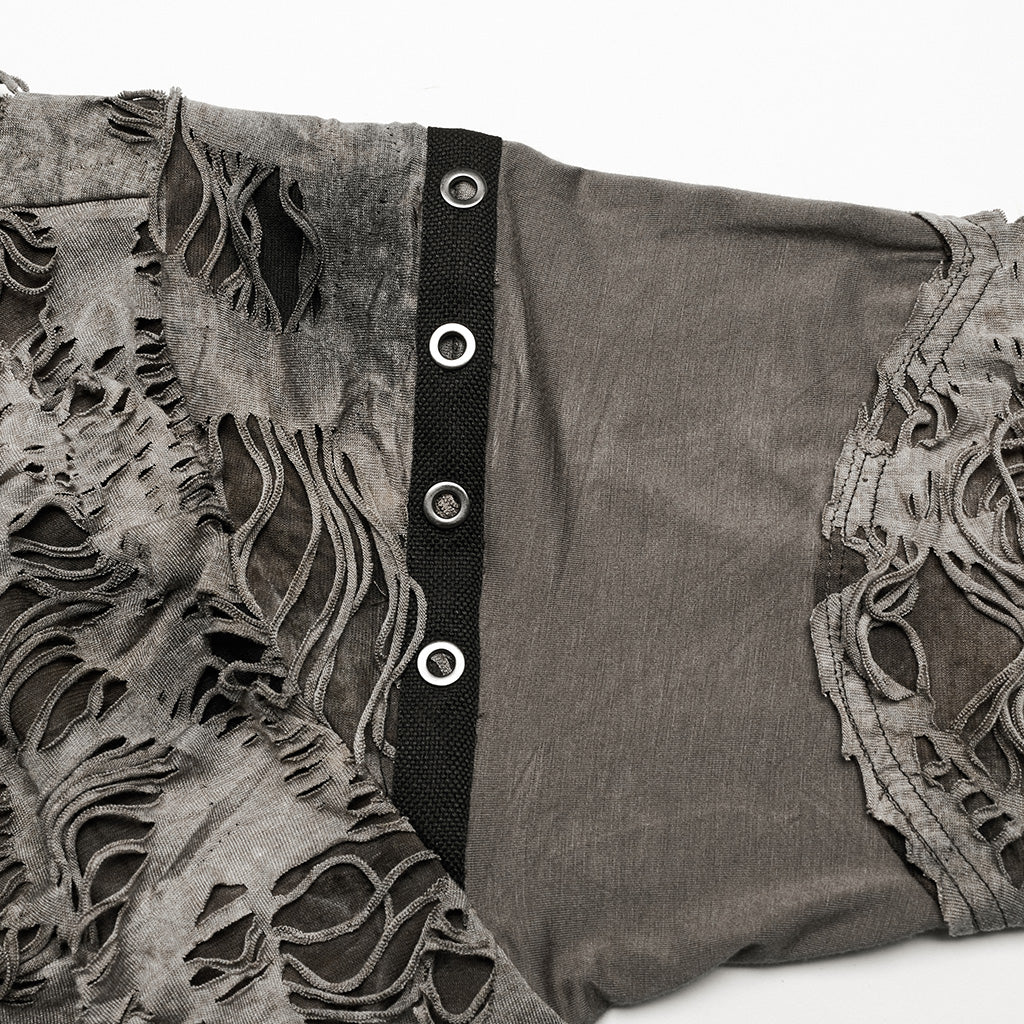 Wasteland Tie-dyedpunk decayed coat - Image 5