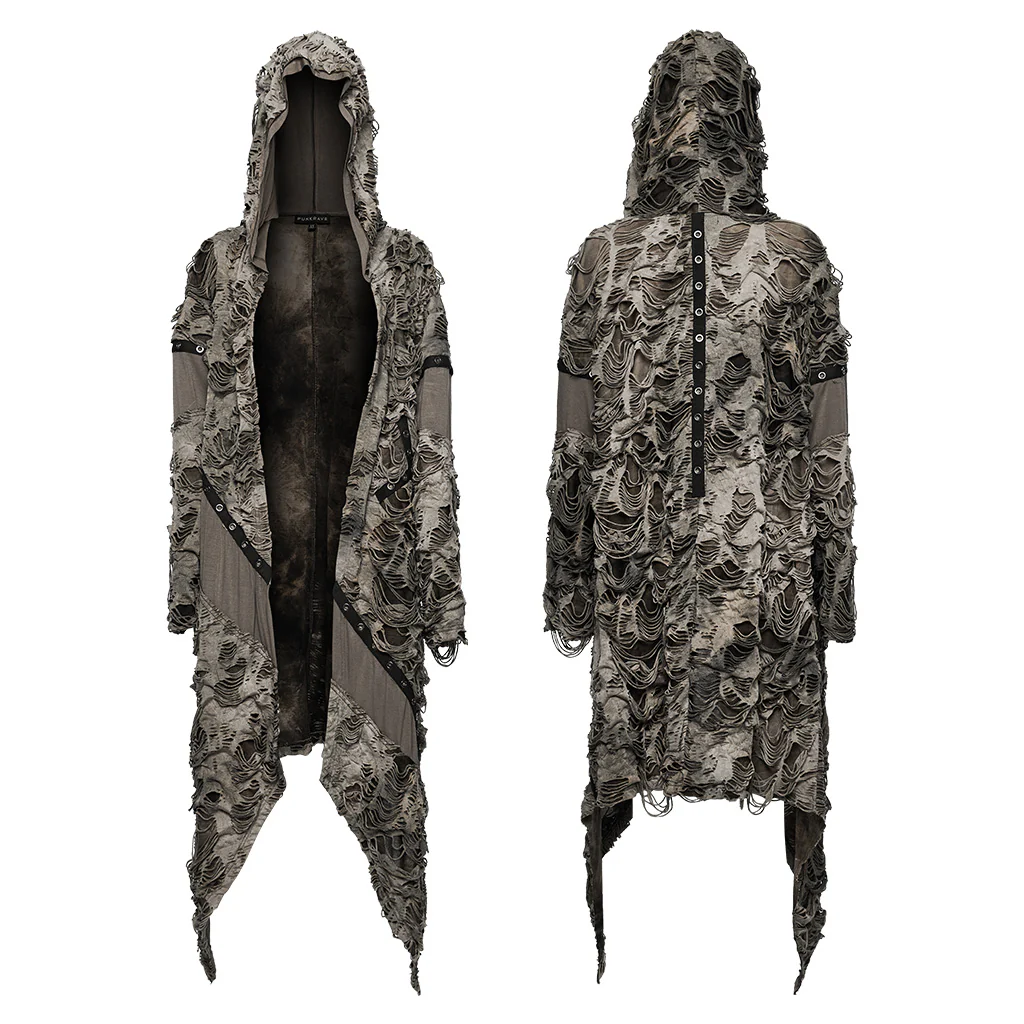Wasteland Tie-dyedpunk decayed coat - Image 6