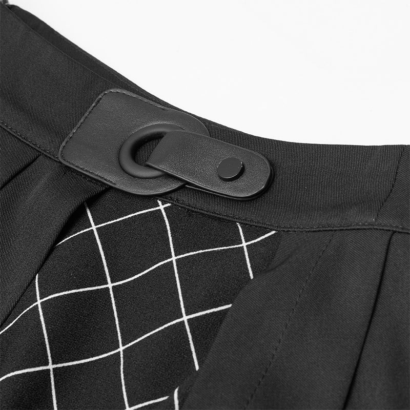 “wednesday”series playful PUNK pleated half skirt - Image 5