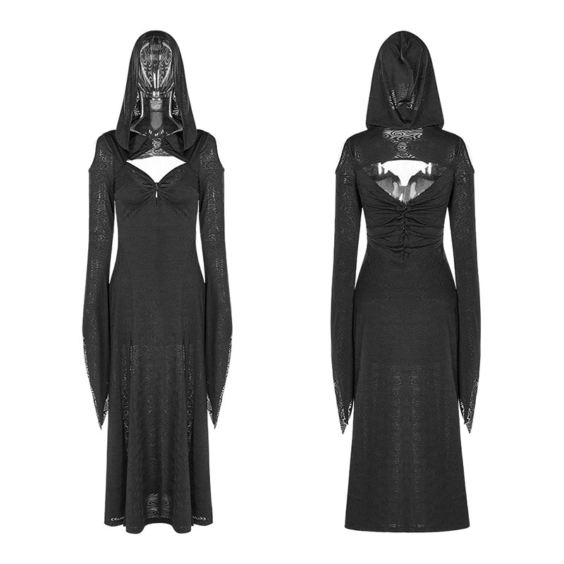 Wild Witch Gothic Dress with Hat - Image 2
