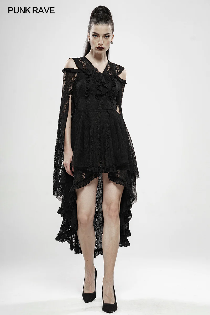 Wilderness Witch Lace Irregular Dress - Image 3