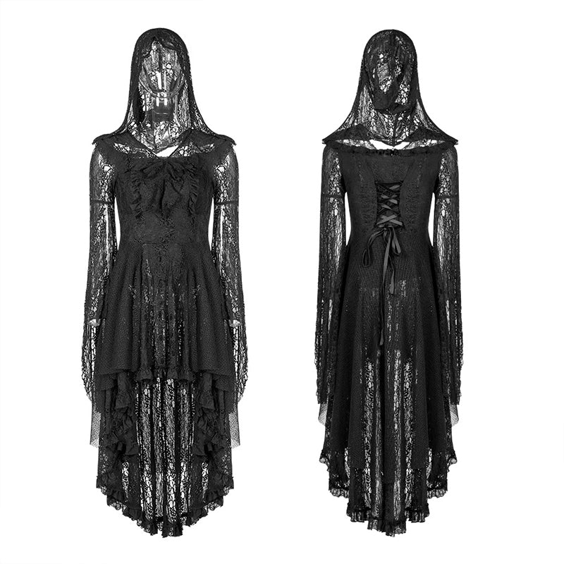 Wilderness Witch Lace Irregular Dress - Image 8