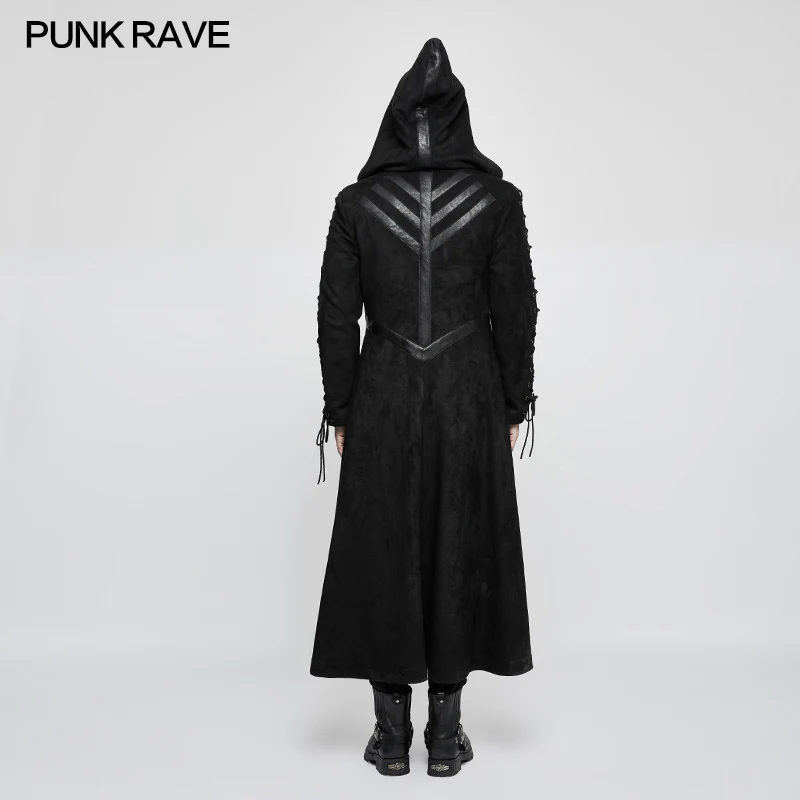 Winter Velvet Dark Angel Long Gothic Coat With Large Hat - Image 3