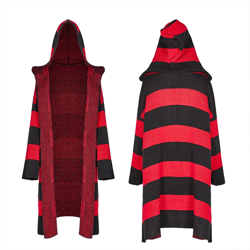 Wizard's hat, long striped sweater jacket - Image 4