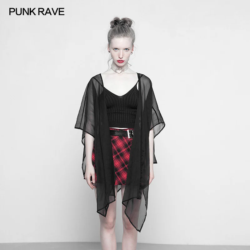 Women Daily Chiffon Shawl Black Suntan-Proof Wear Tops